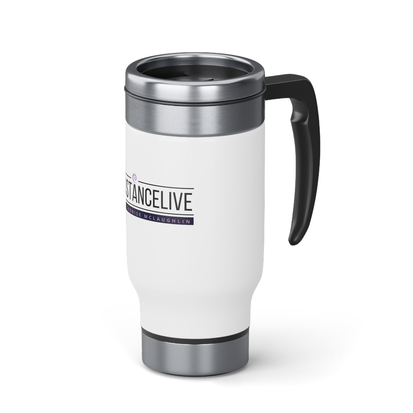 ResistanceLive Stainless Steel Travel Mug with Handle, 14oz