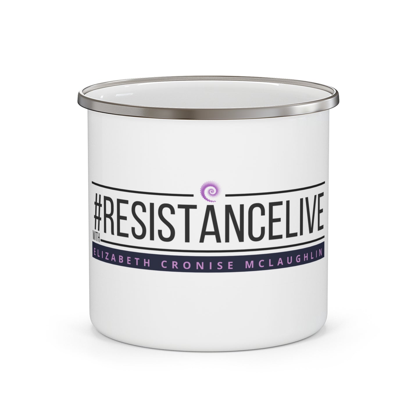 ResistanceLive Enamel Camping Mug